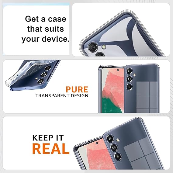 Ultra Clear Soft Silicone Back Case for Samsung M34 5G/F34 5G