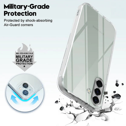 For Samsung Galaxy A56 Back Cover (Silicone Clear Shockproof Case with Camera Protection | Soft and Flexible | Transparent)
