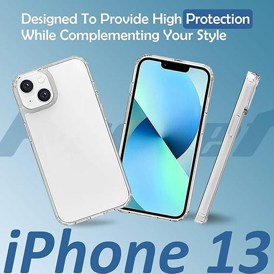 Back Cover Case Compatible with iPhone 13 Ultra Hybrid Crystal Clear Transparent Case with Camera and Drop Protection