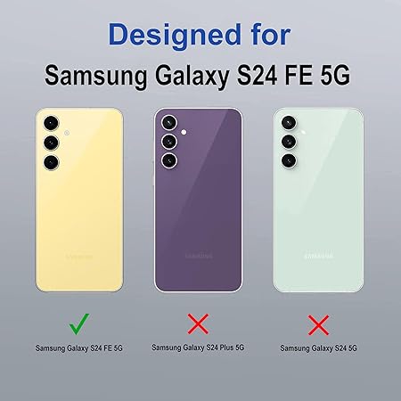 Back Case Cover for Samsung Galaxy S24 FE 5G | Scratch-Resistant Clear Back Cover