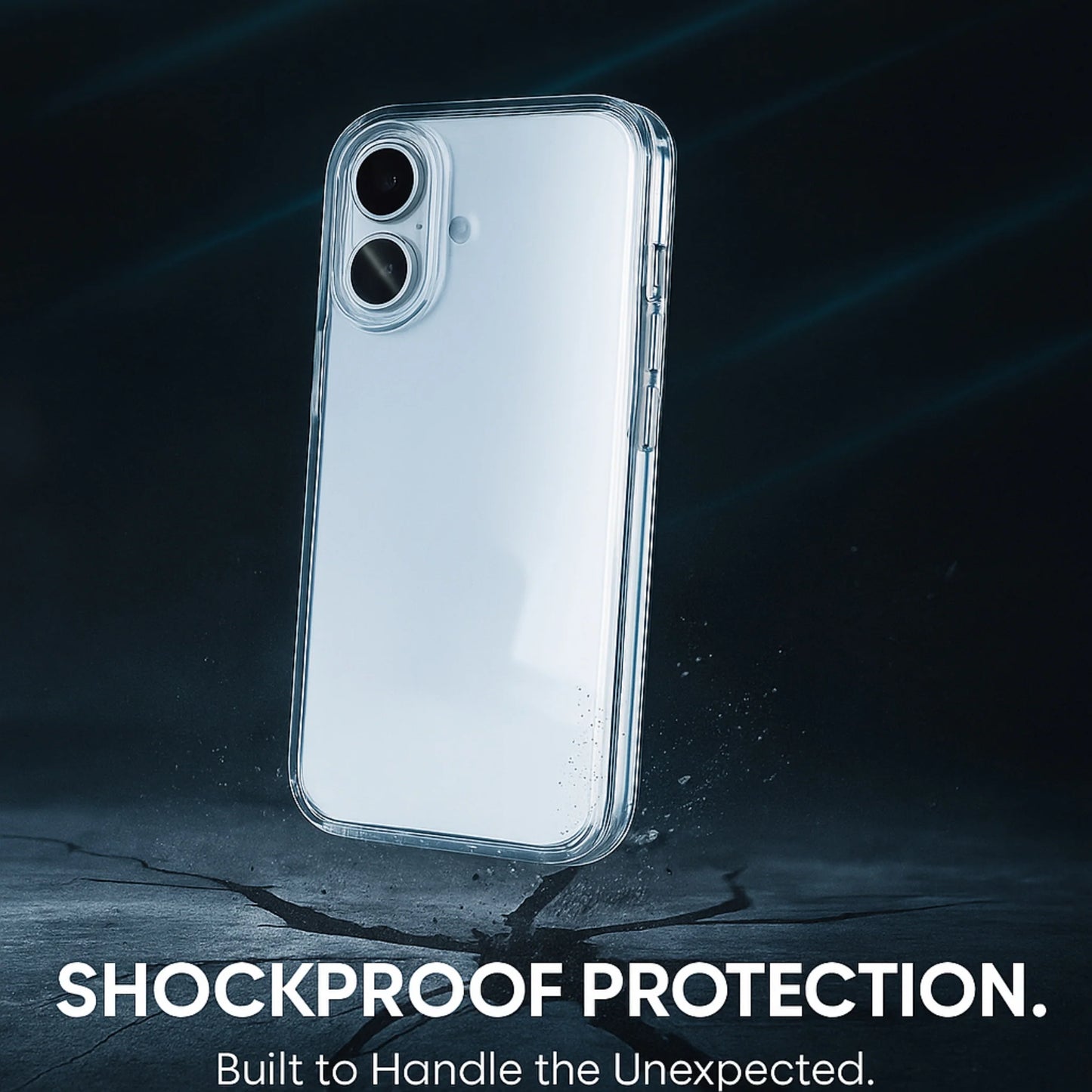 Silicon Back Case for iPhone 17 - Transparent TPU Clear Case
