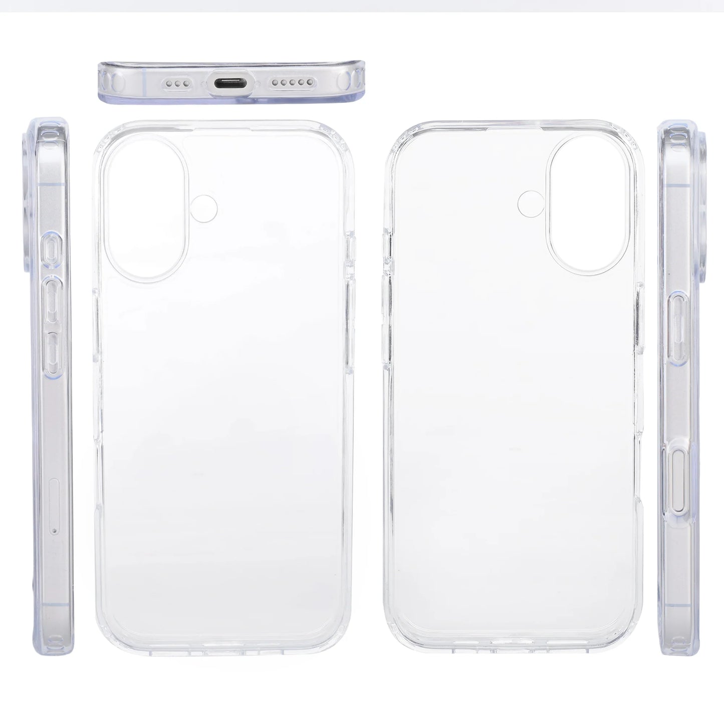 Silicon Back Case for iPhone 17 - Transparent TPU Clear Case