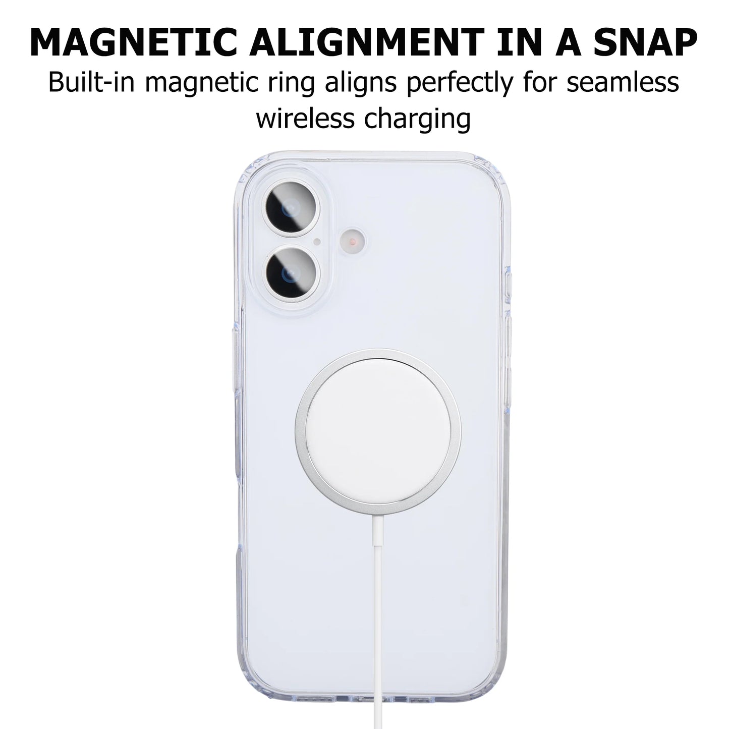 Silicon Back Case for iPhone 17 - Transparent TPU Clear Case